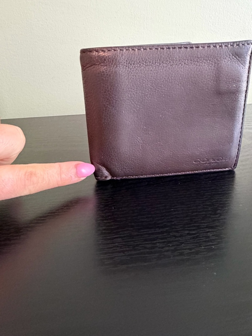 Coach Men's Dark Brown Leather Wallet - Picture 2 of 11